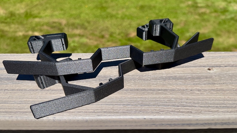 Black carbon-fiber PETG landing skids for a DJI Mavic 3 Pro