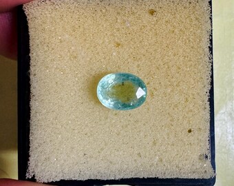 Natural Certified Emerald Loose Gemstone Green Emerald Oval shape Faceted Emerald,Ring Size Emerald Gems good Color 1pieces 9.4x7MM 2.30 CT