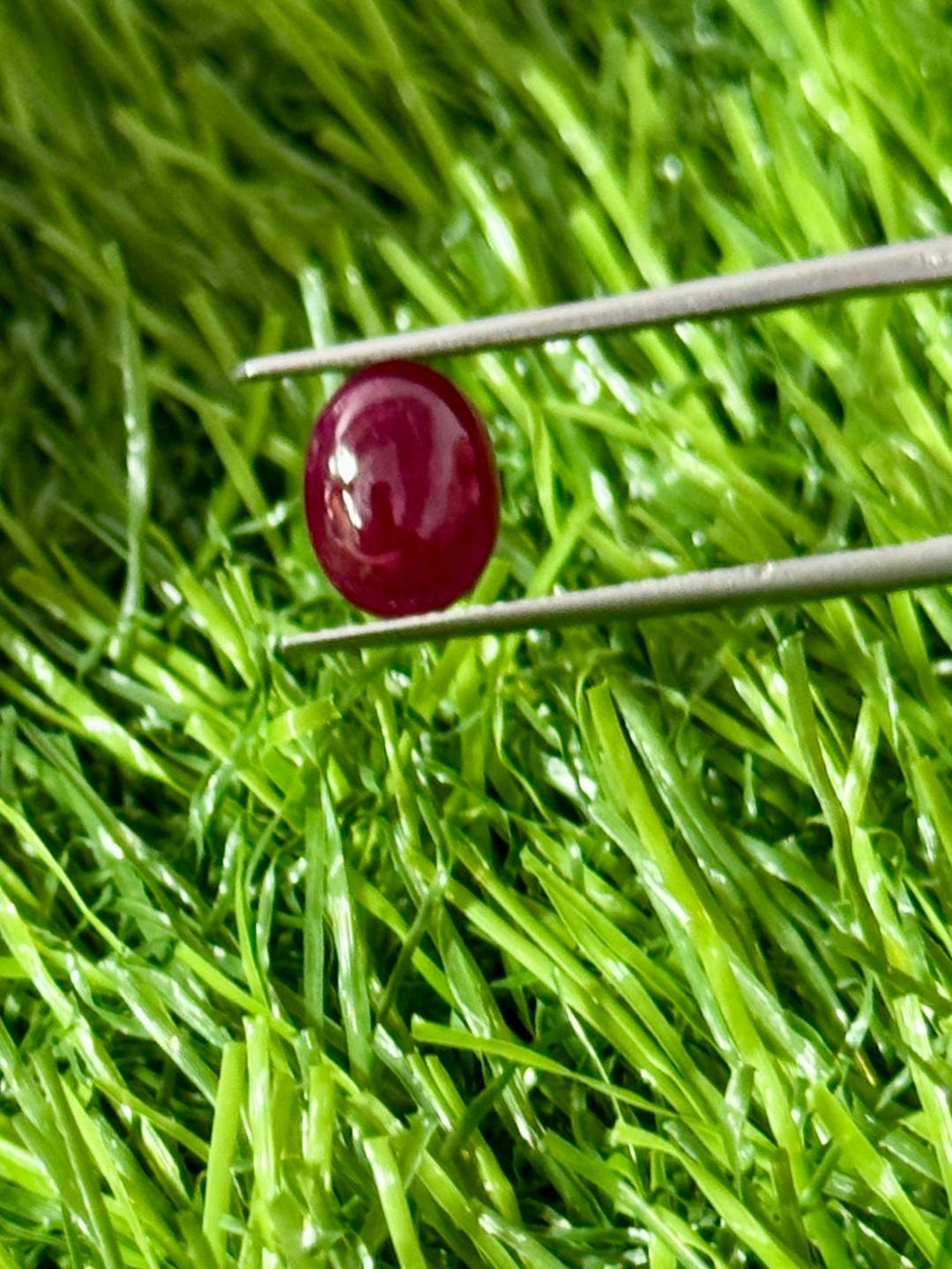 Natural Ruby Cub 1 Piece Loose Stone 9x7x3.2mm , 2.05 Carats Oval Shape ...