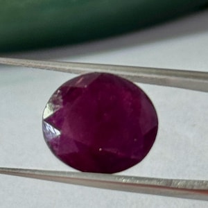 NO heated 100% Natural Ruby , natural Ruby Oval 1 piece Loose stone 11.5x12.6x4,3 MM size 5.75 Carats Ruby Certified gem stone for jewelry