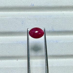 Natural Ruby Oval Cub 2 piece Loose stone 6.1x8x4.6MM size good colour from Chanthaburi Thailand Ruby 2.30Carats Ruby Certified gem stone