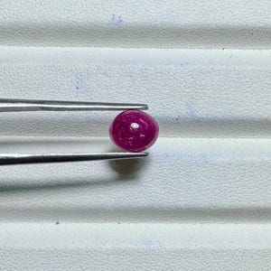 Natural Ruby Oval Cub 2 piece Loose stone 6.7x8x4MM size good colour from Chanthaburi Thailand Ruby 2.20 Carats Ruby Certified gem stone