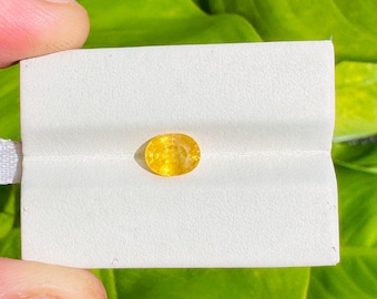 1 Pieces Natural Yellow Sapphire~Sapphire Cut Stone~Yellow Sapphire Gem Stone~ Oval Cut Faceted Loose Gemstone 2.05 carats 8x6.2MM