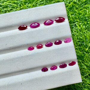 Natural Ruby Marquise shape lot for jewelry making stone 13 pieces 4.70 carats red color natural gem stone 5x2.5TO8x4MM