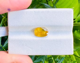 1 Pieces Natural Yellow Sapphire~Sapphire Cut Stone~Yellow Sapphire Gem Stone~ Oval Cut Faceted Loose Gemstone 2.65 carats 10x6.6MM