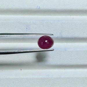 Natural Ruby Oval Cub 2 piece Loose stone 6.5x8x5.2MM.size good colour from Chanthaburi Thailand Ruby 2.70 Carats Ruby Certified gem stone