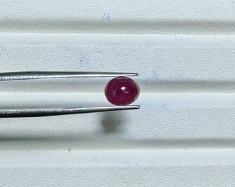 Natur Rubin Oval Cub 2 Stück Loser Stein 6.5x8x5.2 MM.size gute Farbe aus Chanthaburi Thailand Ruby 2.70 Karat Ruby Zertifizierter Edelstein Stein