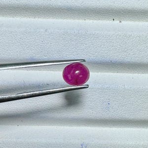 Natural Ruby Oval Cub 2 piece Loose stone 5.5x6.5x4.2 size good colour from Chanthaburi Thailand Ruby 1.40 Carats Ruby Certified gem stone