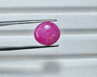 Natural Ruby Oval Cub 1 Piece Loose Stone 11x10x4mm Size Good