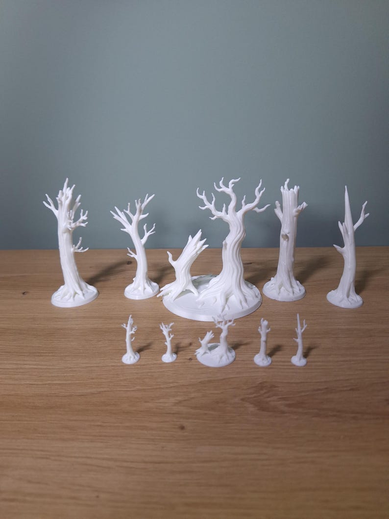 Set of 5 Fantastic Trees – STL Files for 3D Printing – Scenery for ...