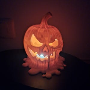 Pro STL-licentie Pompoenlicht – Commercieel gebruik 3D-printen toegestaan