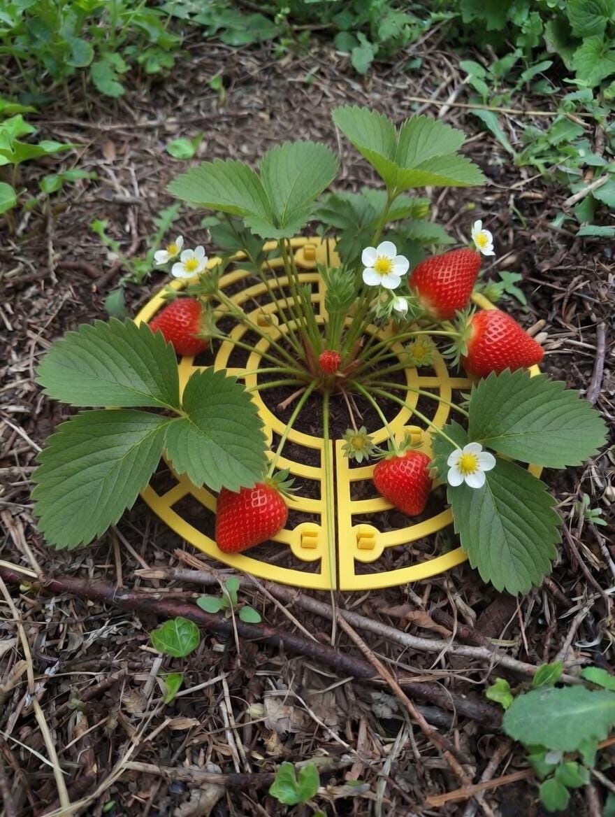 Lot De 10 Supports De Culture Pour Fraises Et Fruits - Maintenez Vos Récoltes Propres Et Hors Sol
