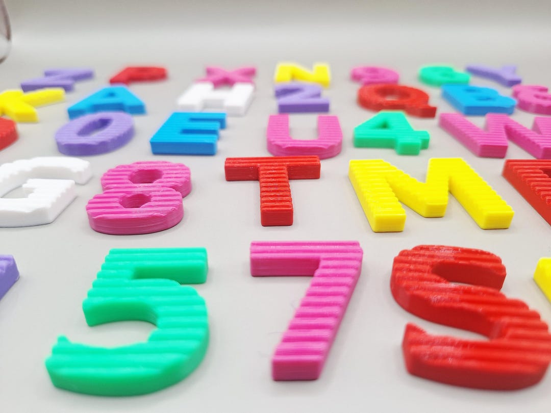 Complete 3D Alphabet STL A-Z + 0-9 | 30mm Decorative Letters ...