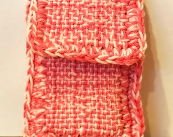 Two Tone Pink Woven Tarot Card Bag