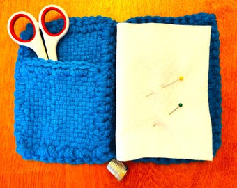 Turquoise Blue Needle Book Pincushion