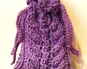 Purple Knitted Tarot Card Bag