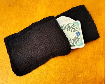 Black Handmade Tarot Card Bag