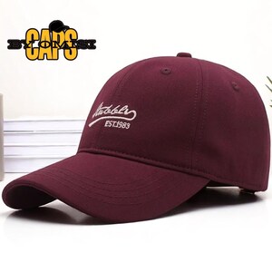 Embroidered Baseball Cap Men | Adjustable Cotton Dad Hat | Casual Curved Brim Streetwear | Soft Summer Outdoor Cover | Unisex Sport Headwear