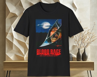 Blood Rage 'That Is Not Cranberry Sauce' Tee - Dark Humor for Horror Lovers, Sarcastic & Offensive Meme Shirt for Fans of 80s Slasher Vibes!