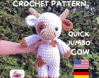 Jumbo Cow Quick Crochet Pattern