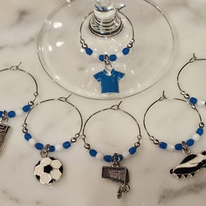 Italy Italian Soccer Football calcio Team Wine Charms