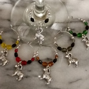 Goat Goats  Lover  Wine Charms WITH POUCH
