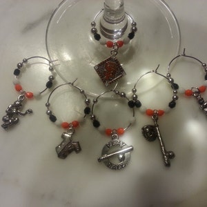 San Francisco Giants  Baseball Wine Charms w/ Pouch