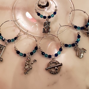 Seattle Mariners  Baseball Wine Charms w/ Pouch