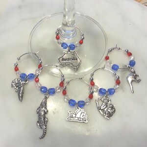Australia Australian Outback Sydney Wine Charms