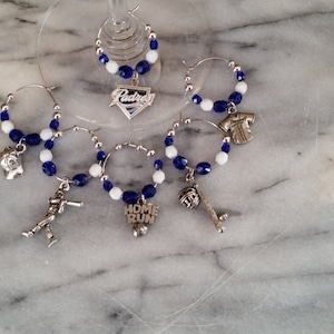 San Diego Padres Baseball Wine Charms w/ Pouch