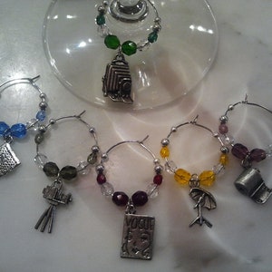 Photographer Photography   Wine Charms w pouch