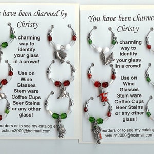 12 Days of Christmas Wine Charms v2