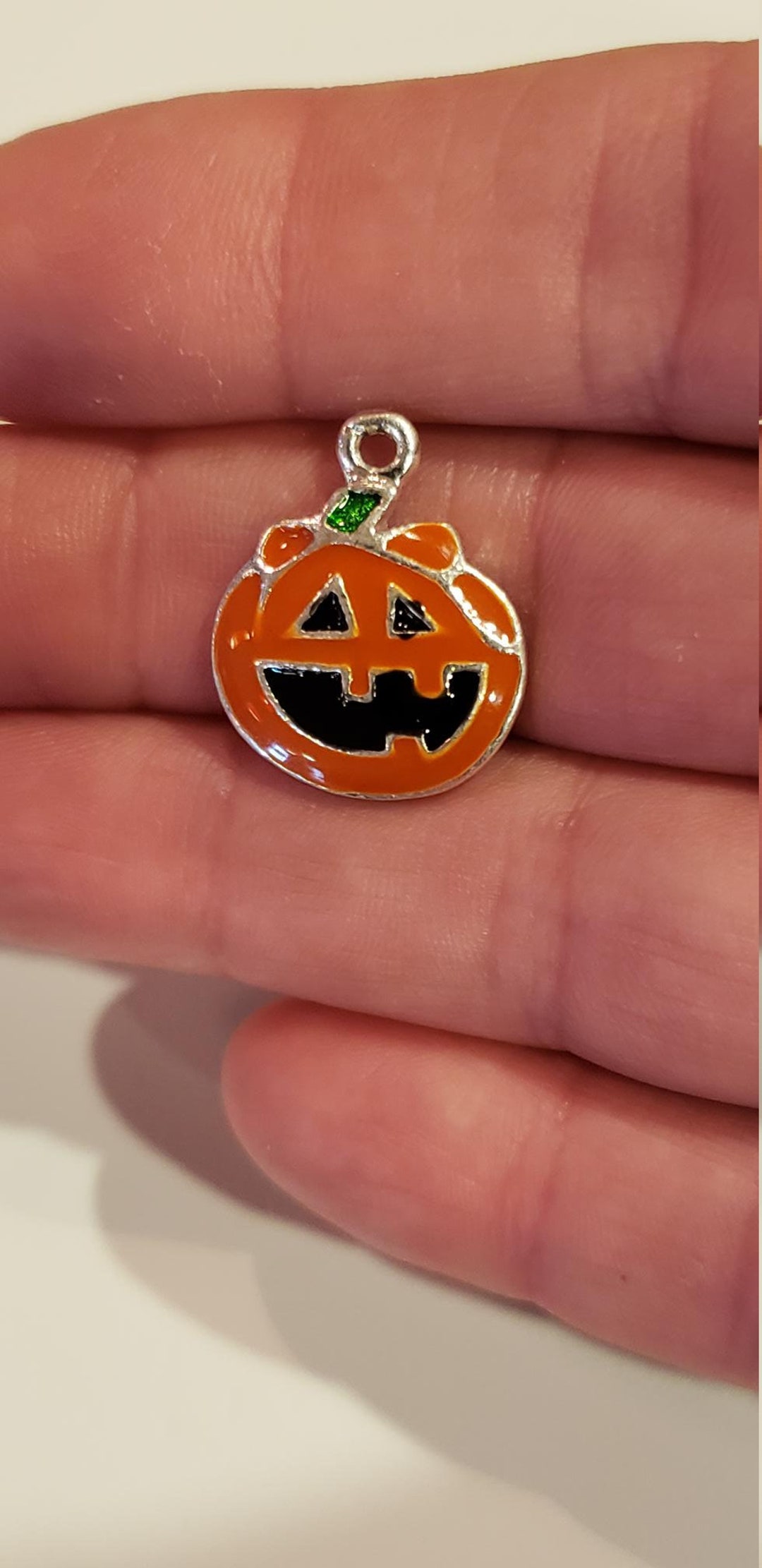 Halloween Enamel Pumpkin JACK O LANTERN Charms - Etsy