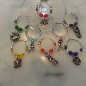 Jogging Jogger Marathon Running Wine Charms set van 8 26,2
