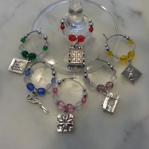 Quilten Quilter Lover Wine Charms