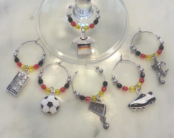 German Germany Soccer Football Fußball Team Wine Charms