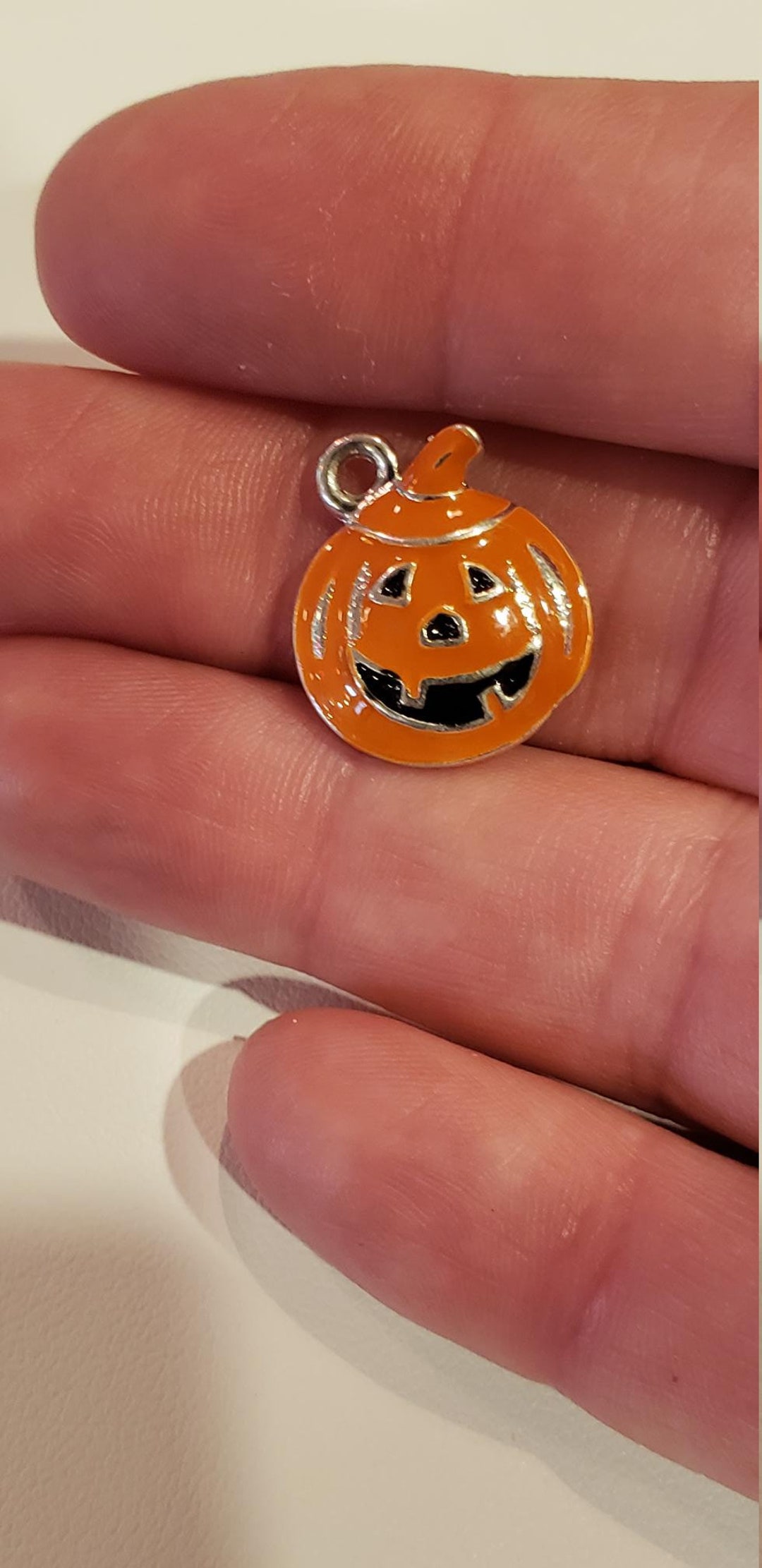 Halloween Enamel Pumpkin JACK O LANTERN Charms - Etsy