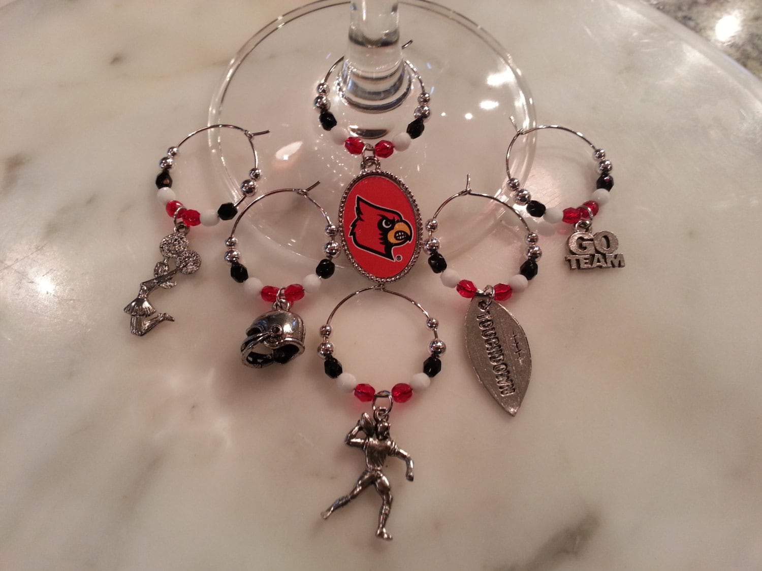 University of Louisville Mens Jewelry, Louisville Cardinals Earrings,  Bracelets, Charms, Necklaces