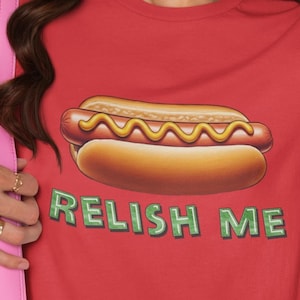 Funny hot dog t-shirt, Food humor shirt, BBQ or picnic tee