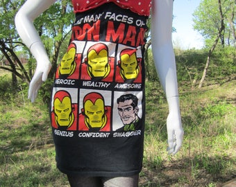 Ironman Faces t shirt bikini dress