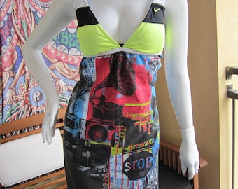 Trippy Urban t shirt bikini dress