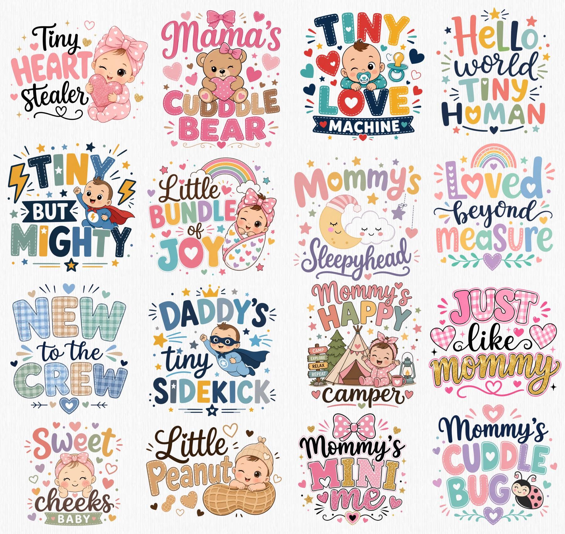 Baby PNG Sublimation Bundle | Newborn Baby Shower Clipart | Baby Boy ...