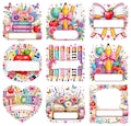 Personalized Teacher Name PNG Bundle Floral Teacher Name Frame Back To School PNG Teacher Pencil Bow Teacher Appreciation Gift Custom PNG product logo