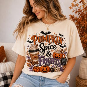Halloween PNG Bundle 40 Designs, Cute Ghost Pumpkin Sublimation Spooky Season Fall PNG Autumn Harvest Vintage Halloween Shirt Design Digital image 9