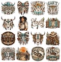 Western PNG Bundle 30+ Designs, Cowgirl PNG, Rodeo Sublimation, Boho Western Skull, Cowboy Hat, Howdy, Yeehaw, Instant Download product logo