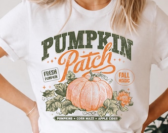 Vintage Pumpkin Patch PNG, Retro Fall Pumpkin Sublimation, Farm Fresh Autumn Shirt Design, Pumpkin Patch Shirt, Digital Download