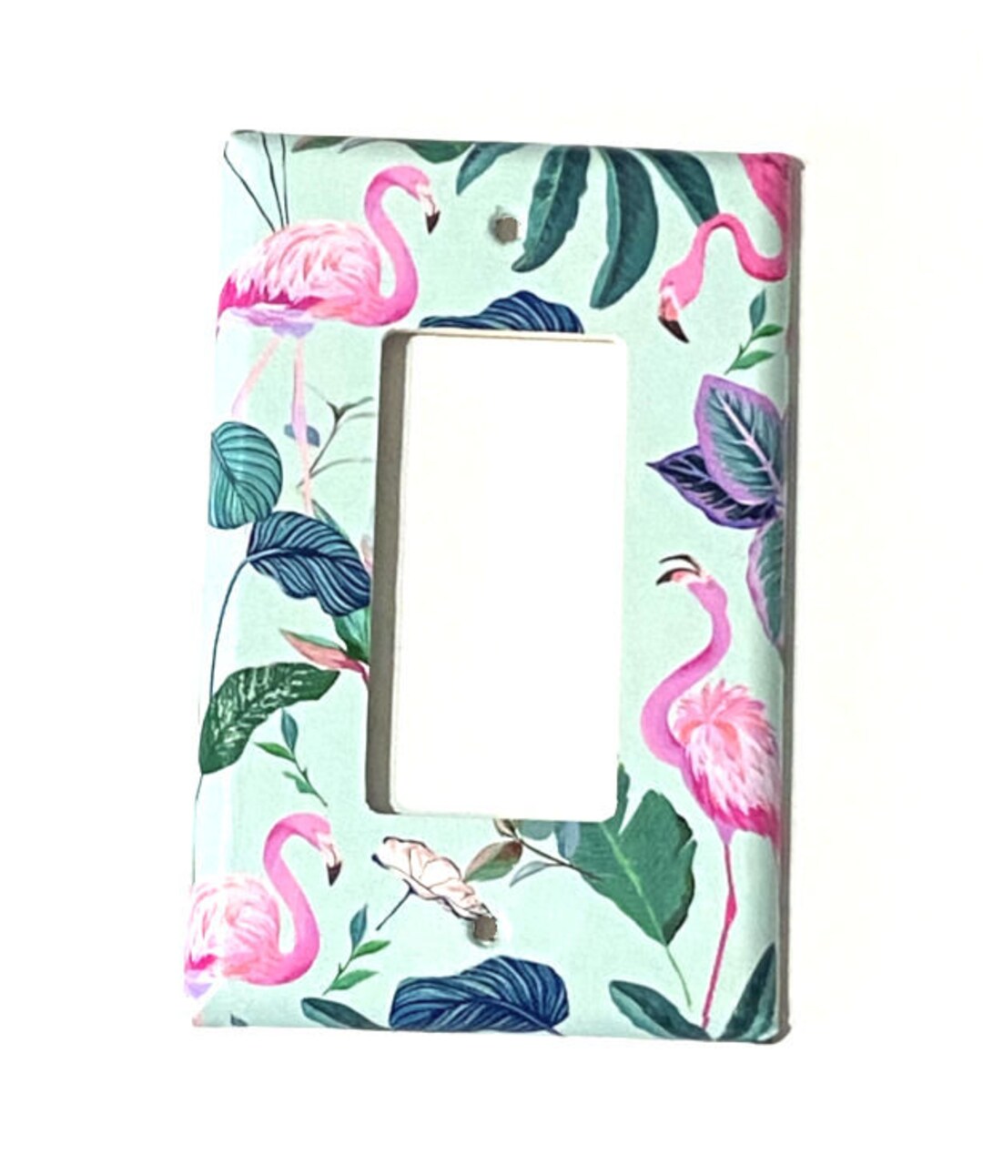 Flamingo Lightswitch Cover Bird Switch Plate Tropical Decor Etsy