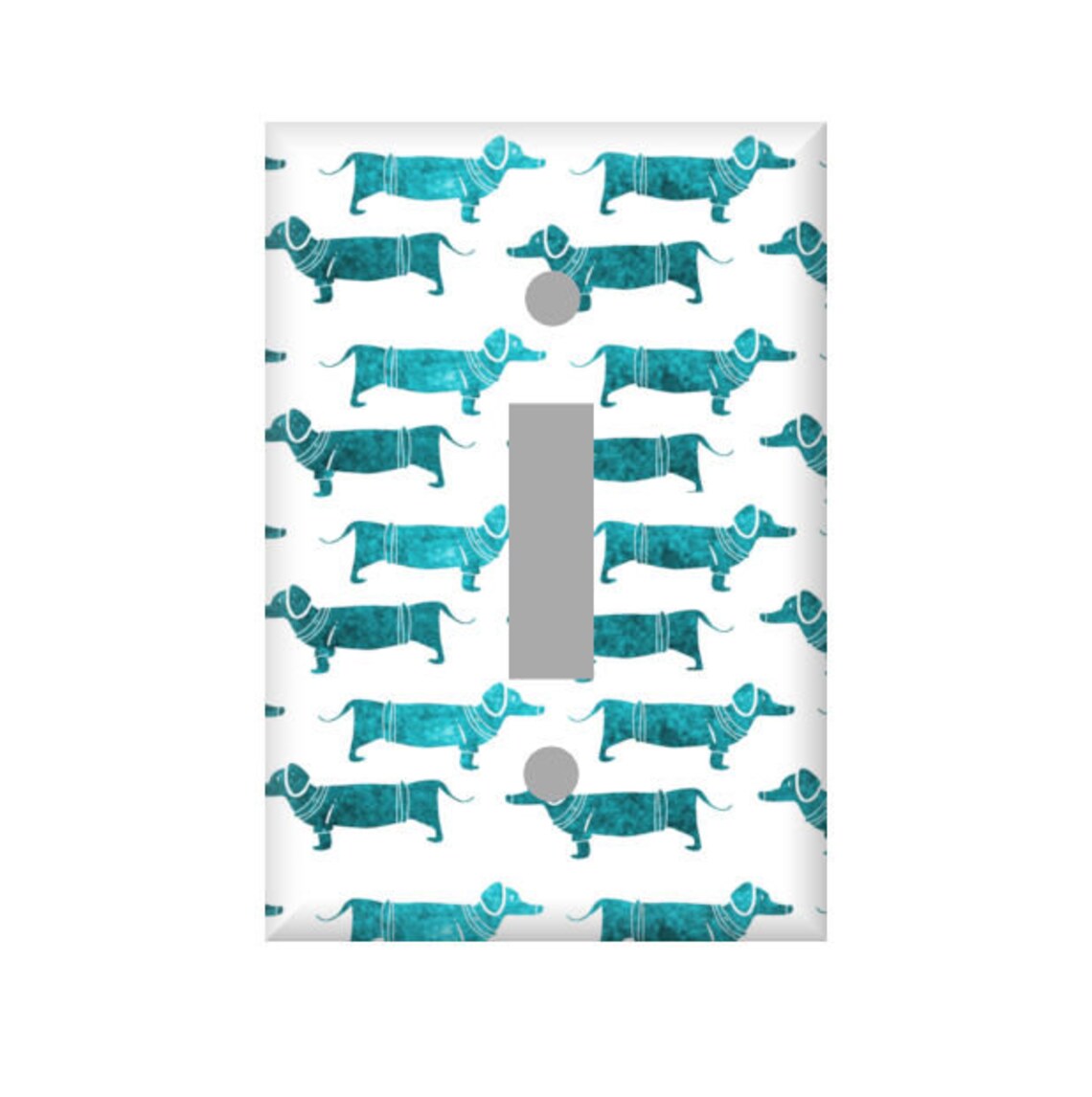 Dog Switchplate Cover Dog Lover Decor Dachshund light | Etsy