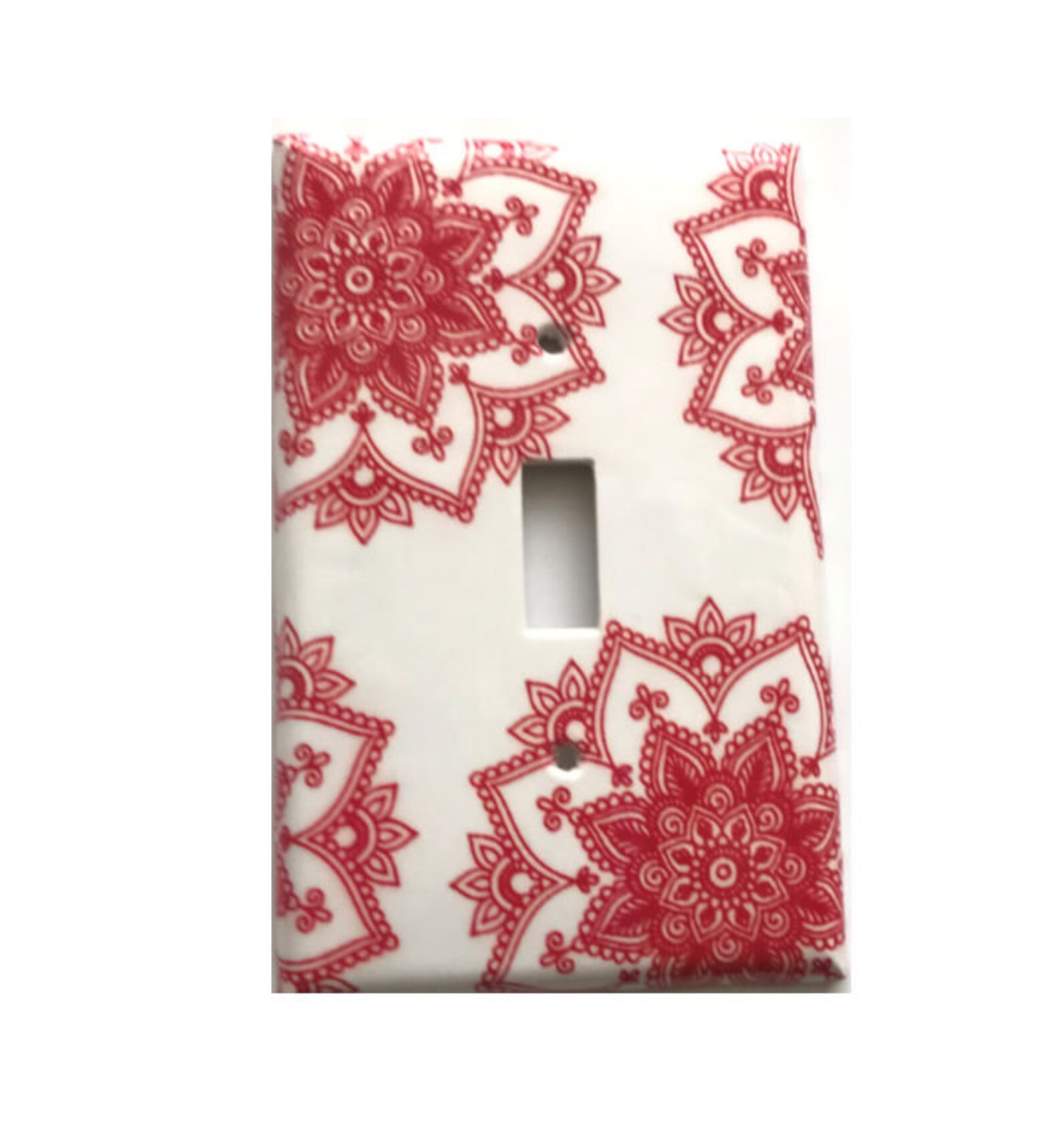 Mandala Switchplate Cover Boho Light Switch Cover Double Etsy