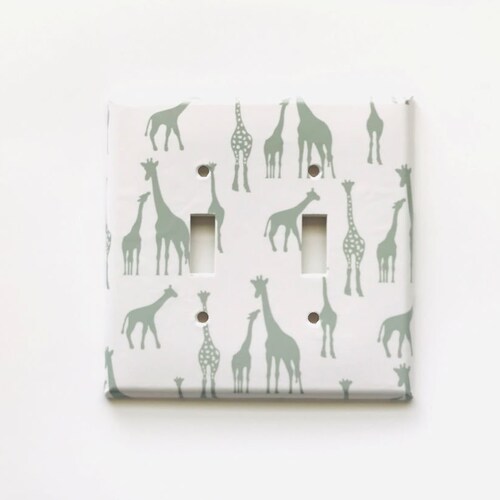 Giraffe Light Switch Cover Safari Animal Switchplate Giraffe Etsy